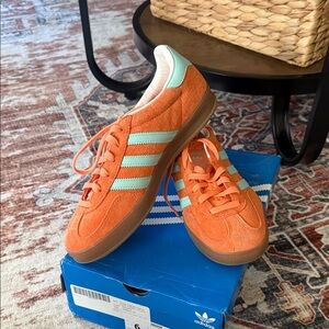 adidas Vibrant Orange and Mint Sneakers